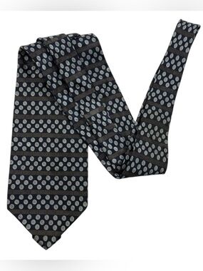 Ron Chereskin Silk Tie Navy Polka Dot Mens Classic